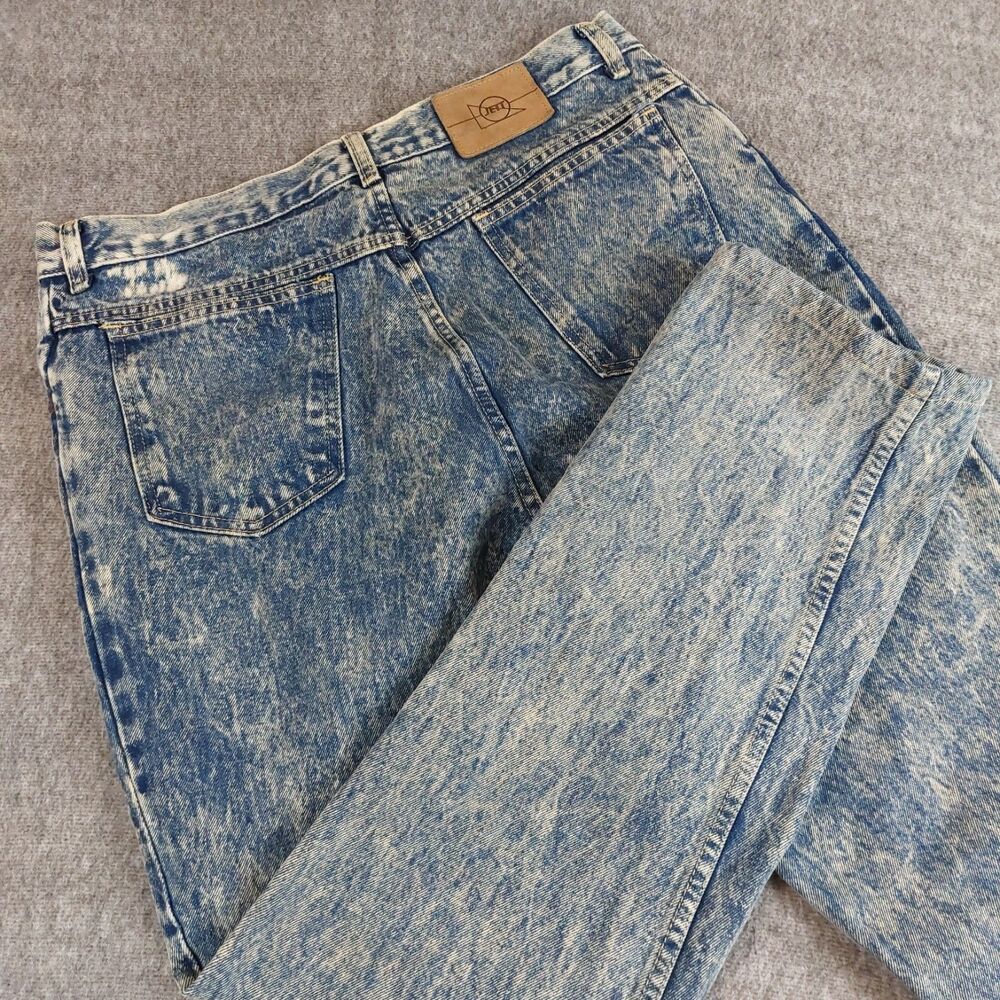Vintage 80s Jett Jeans Men's 36x34 (Fit 35x30) Acid Wash Made in USA **READ**